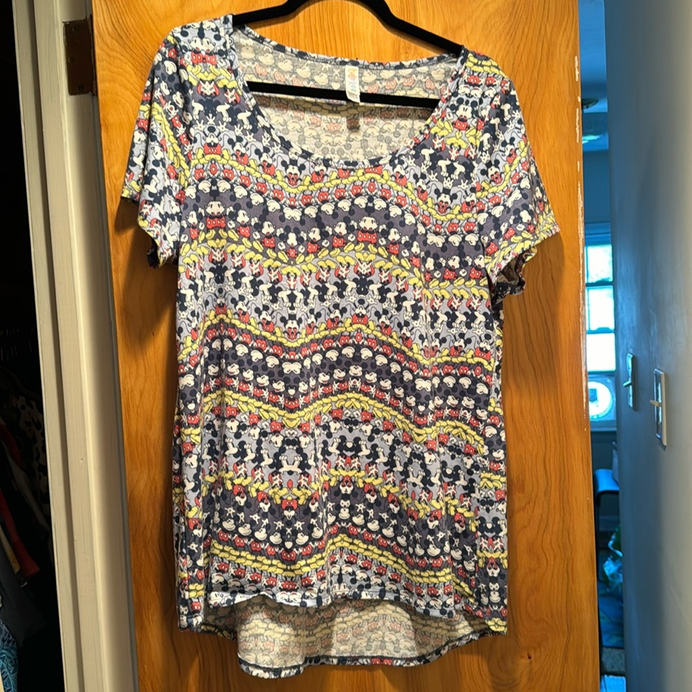 Mickey Mouse Short Sleeve Vintage Lularoe Classic Tee Shirt